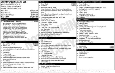 2020 Hyundai Santa Fe SEL