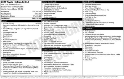 2025 Toyota Highlander XLE