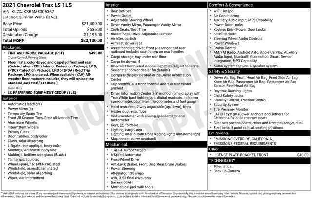 2021 Chevrolet Trax LS