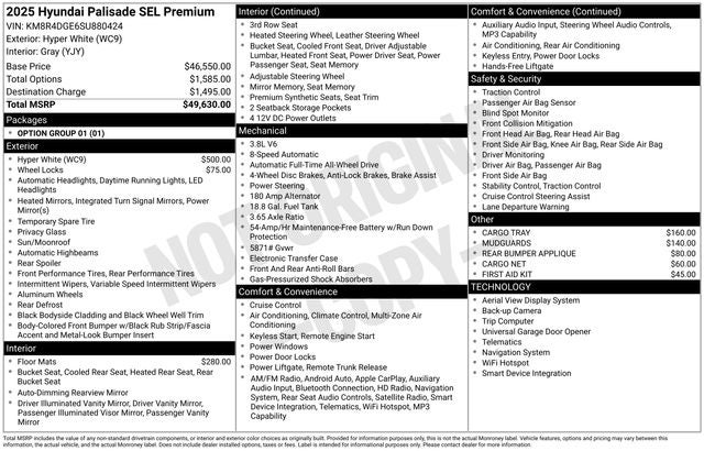 2025 Hyundai Palisade SEL Premium 7P