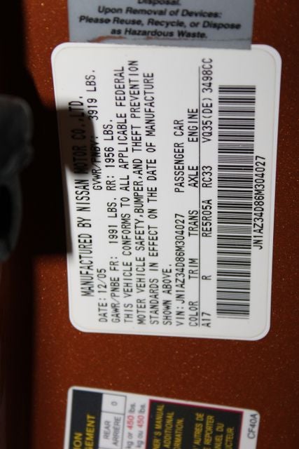 2006 Nissan 350Z Touring