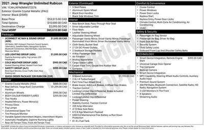 2021 Jeep Wrangler Unlimited Rubicon