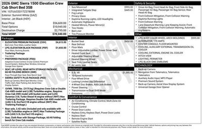 2026 GMC Sierra 1500 Elevation