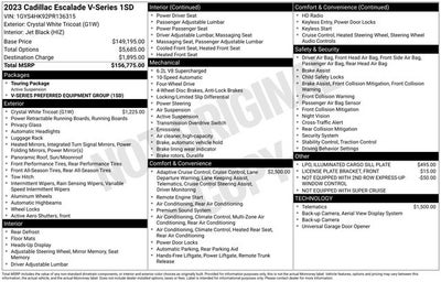 2023 Cadillac Escalade V-Series