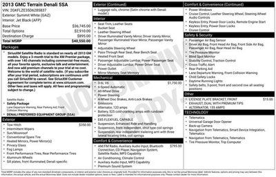 2013 GMC Terrain Denali