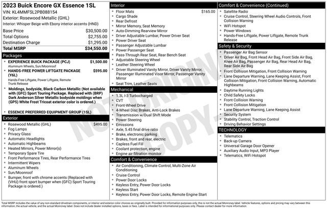 2023 Buick Encore GX Essence