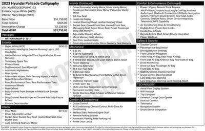 2023 Hyundai Palisade Calligraphy