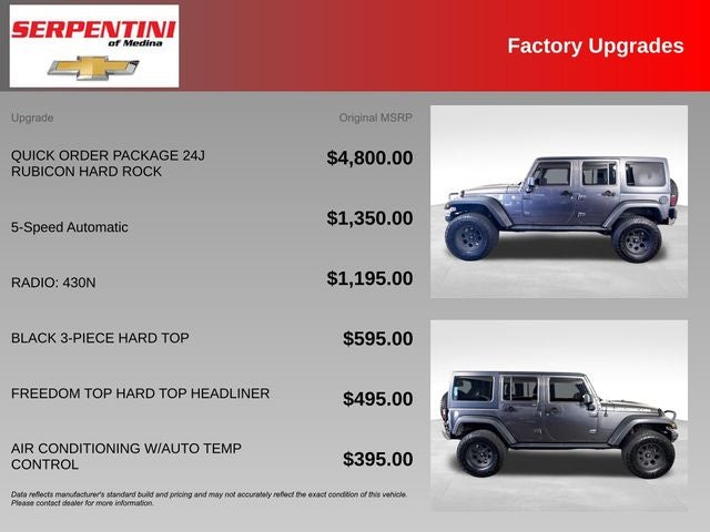 2016 Jeep Wrangler Unlimited Rubicon w/ CLEAN CARFAX