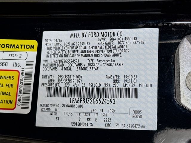 2016 Ford Mustang Shelby GT350 w/ ONLY 5K MILES