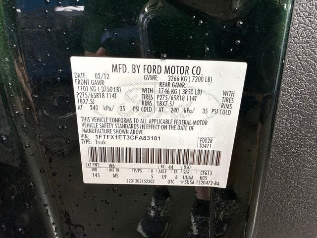 2012 Ford F-150 XLT w/ TRAILER PKG