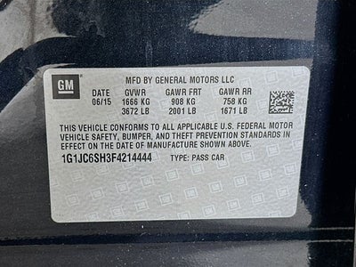 2015 Chevrolet Sonic LT w/ ONLY 19K MILES