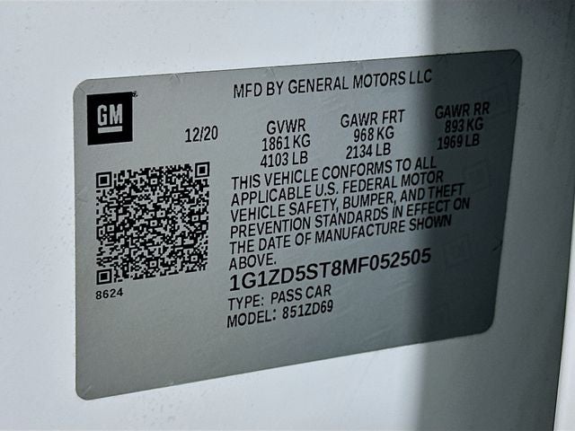 2021 Chevrolet Malibu LT w/ HEATED SEATS