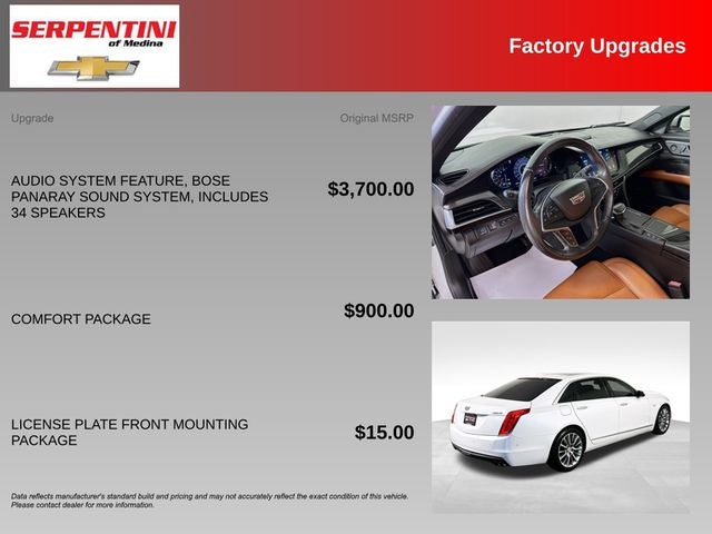 2016 Cadillac CT6 3.0L Twin Turbo Premium Luxury AWD w/ HEADS-UP DISPLAY