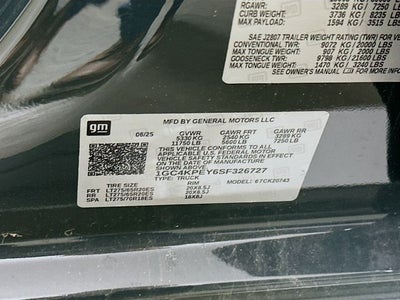 2025 Chevrolet Silverado 2500HD LTZ DURAMAX