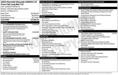 2025 Chevrolet Silverado 3500HD LTZ w/ SURROUND VISION