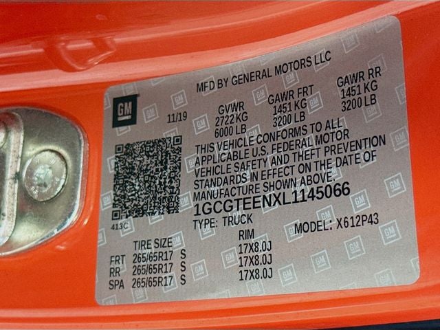 2020 Chevrolet Colorado ZR2 ONE OWNER/CLEAN CARFAX