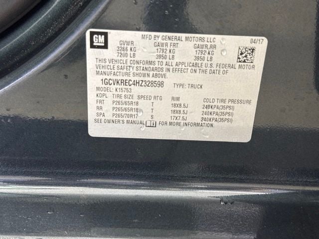 2017 Chevrolet Silverado 1500 LT LT2