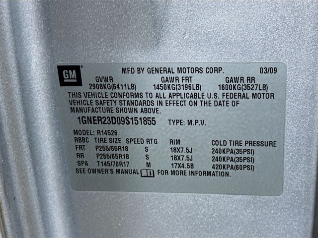 2009 Chevrolet Traverse LT 1LT WHOLESALE SPECIAL!!!