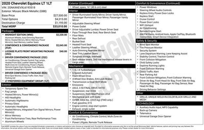 2020 Chevrolet Equinox LT MIDNIGHT EDITION