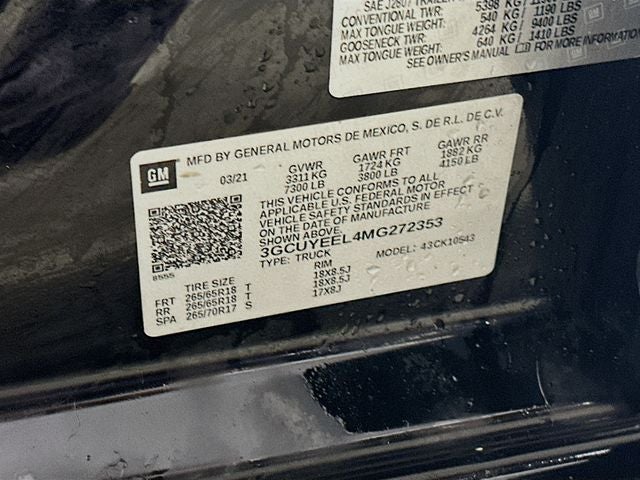 2021 Chevrolet Silverado 1500 RST BLACK WIDOW
