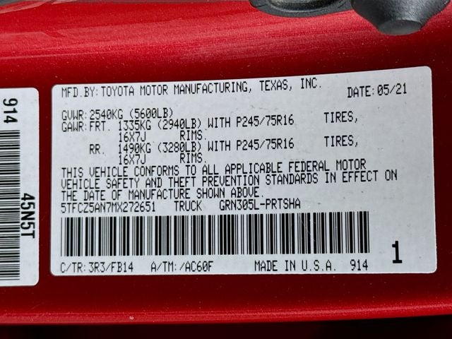 2021 Toyota Tacoma SR V6 w/ ONLY 38K MILES
