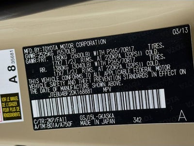 2013 Toyota FJ Cruiser 4WD w/ ONLY 51K MILES