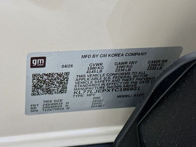 2026 Chevrolet Trax 2RS