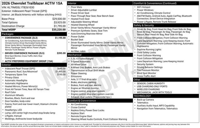 2026 Chevrolet TrailBlazer ACTIV