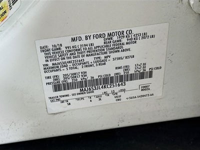 2019 Ford EcoSport SES 4WD w/ HEATED SEATS & WHEEL