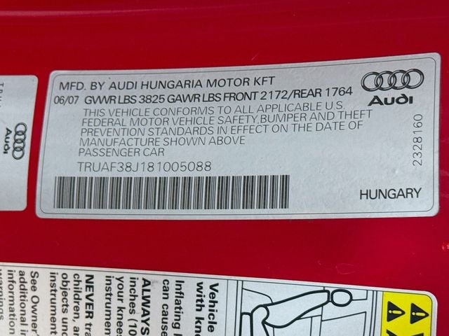 2008 Audi TT 2.0T FrontTrak w/ CLEAN CARFAX