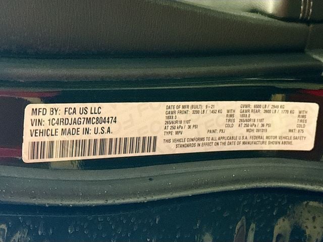 2021 Dodge Durango SXT Plus