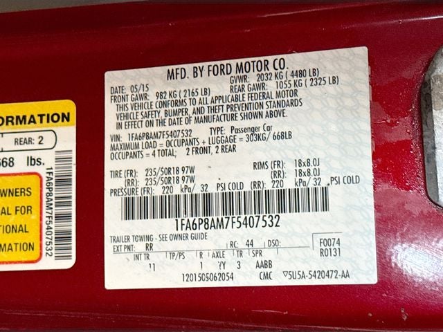 2015 Ford Mustang V6