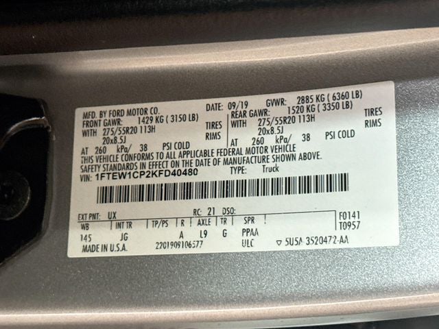 2019 Ford F-150 XL