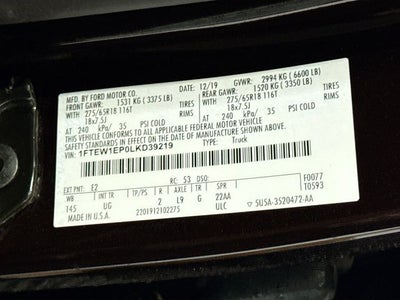 2020 Ford F-150 XLT