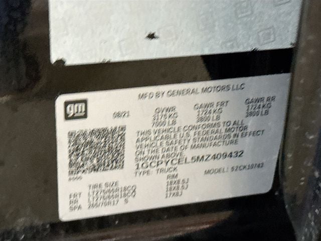 2021 Chevrolet Silverado 1500 Custom Trail Boss