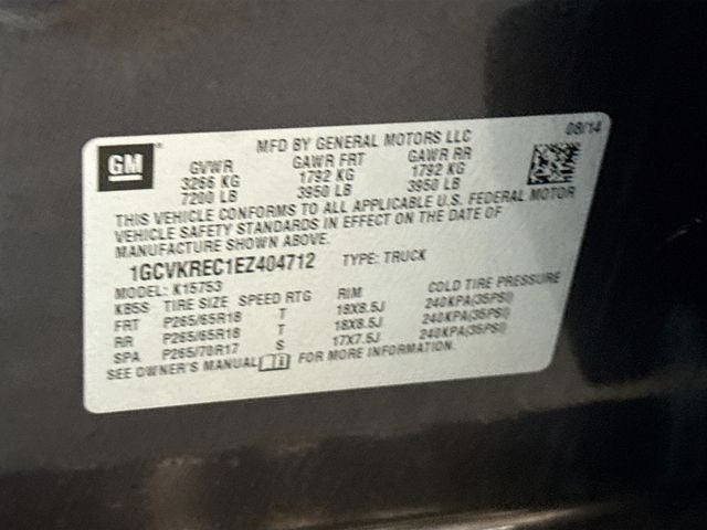 2014 Chevrolet Silverado 1500 LT LT1