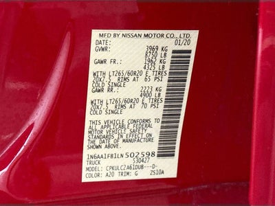 2020 Nissan Titan XD SV