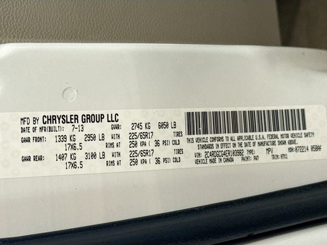 2014 Dodge Grand Caravan SXT