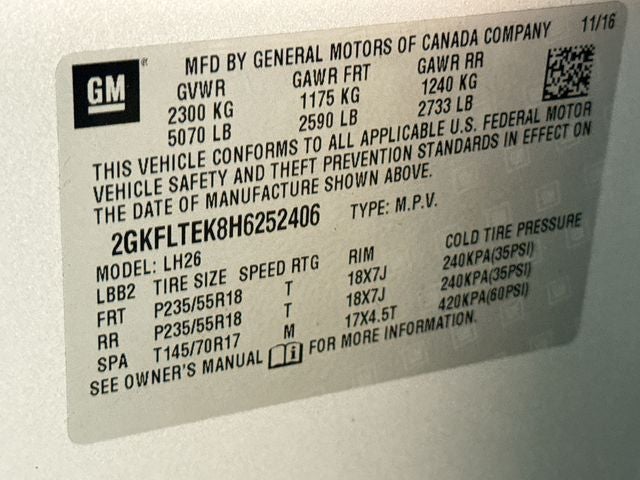 2017 GMC Terrain SLE-2