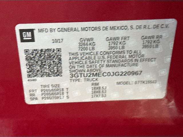 2018 GMC Sierra 1500 SLE