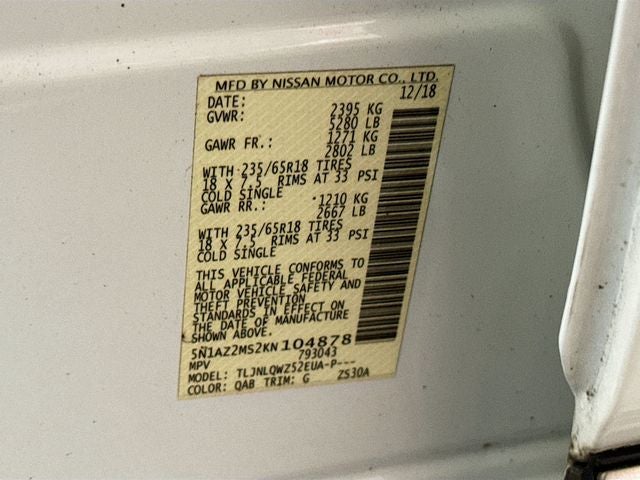 2019 Nissan Murano SV