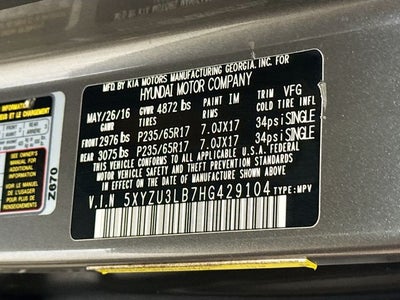 2017 Hyundai Santa Fe Sport 2.4 Base