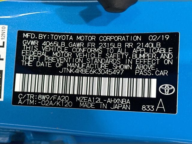 2019 Toyota Corolla Hatchback SE