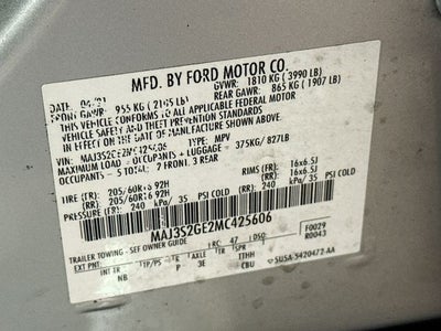 2021 Ford EcoSport SE