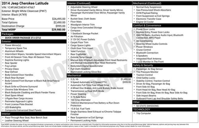 2014 Jeep Cherokee Latitude 4WD