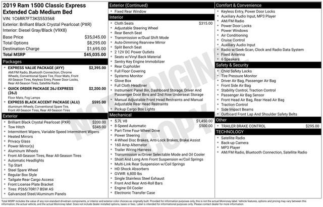 2019 RAM 1500 Classic Express 4WD