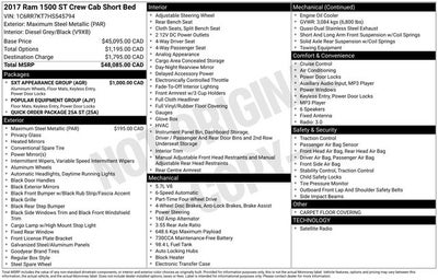 2017 RAM 1500 Tradesman 4WD