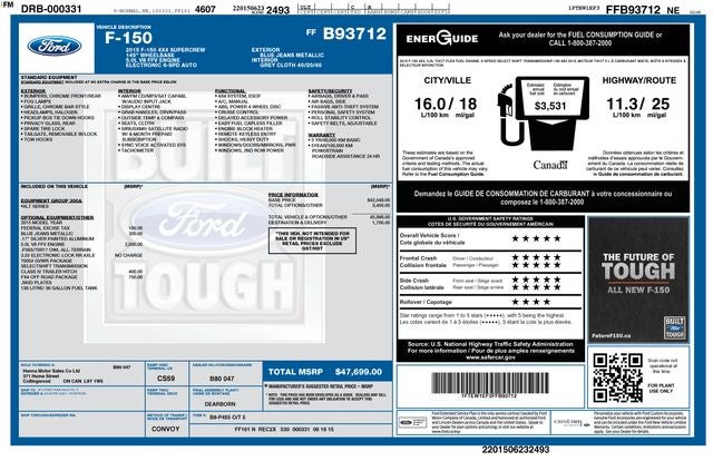 2015 Ford F-150 XLT 4WD