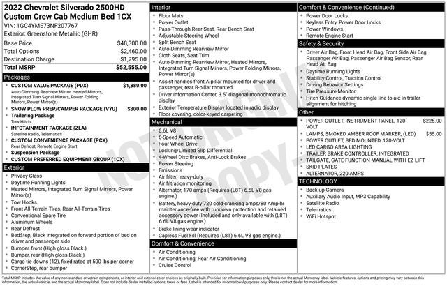 2022 Chevrolet Silverado 2500HD Custom 4WD