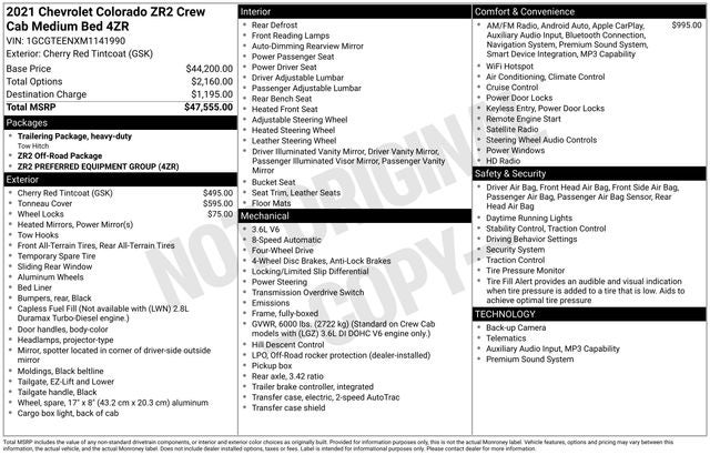 2021 Chevrolet Colorado ZR2 4WD